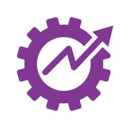 purple gears icon